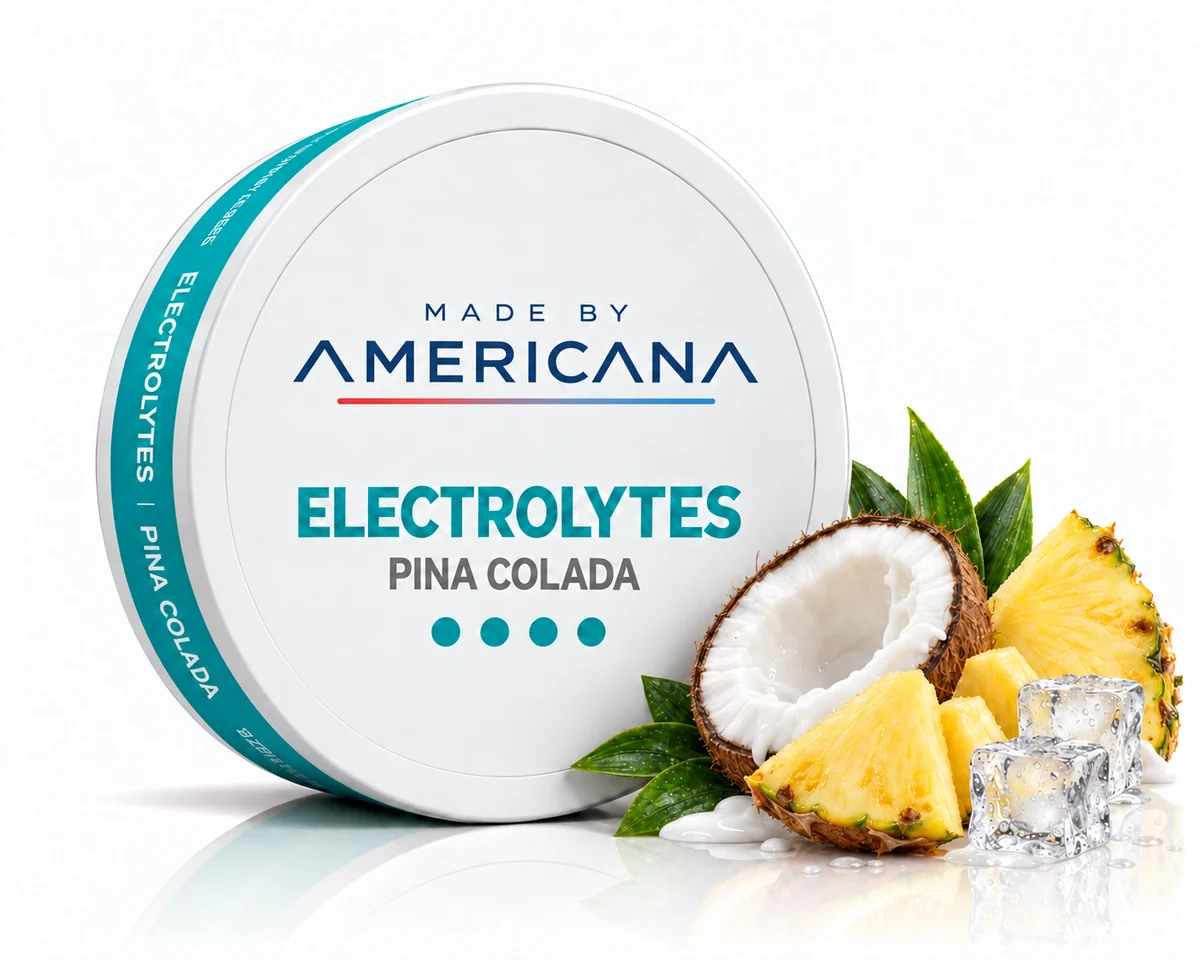 Made By Americana Electrolytes Pina Colada oral pouch tin